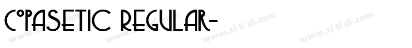 Copasetic Regular字体转换